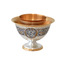 Серебряная ваза для икры с Гербом РФ 40130105Е06